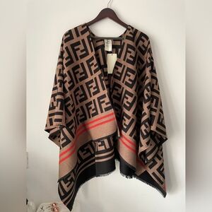 Fendi Oversized Reversible Cape